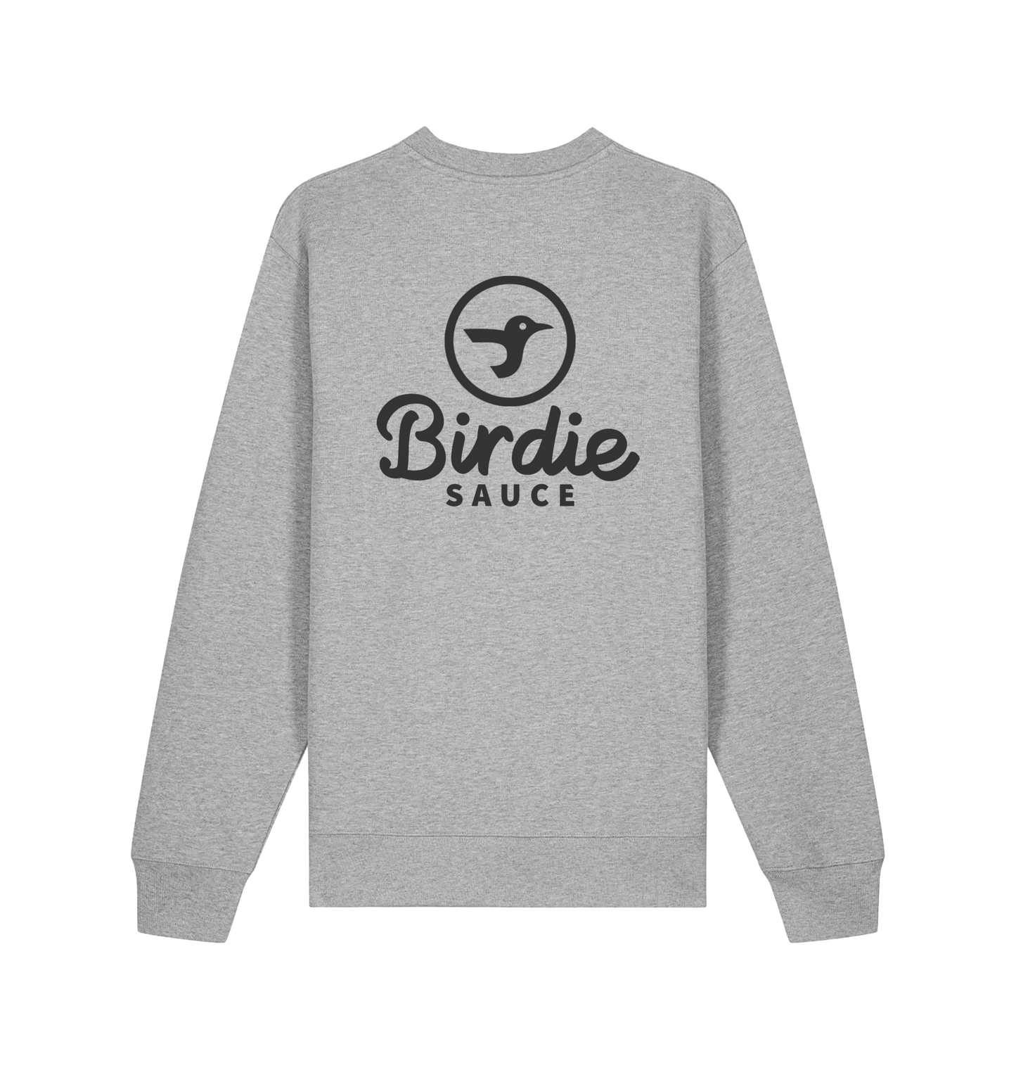 Heather Grey Printed Sweater Back