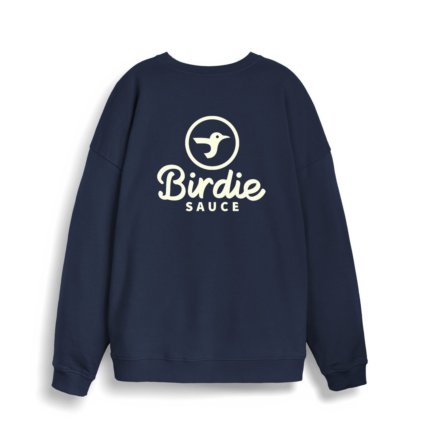 French Navy Printed Sweater Back