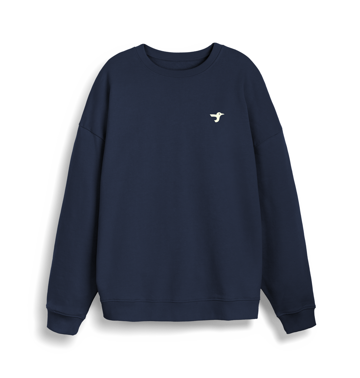 French Navy Printed Sweater Front