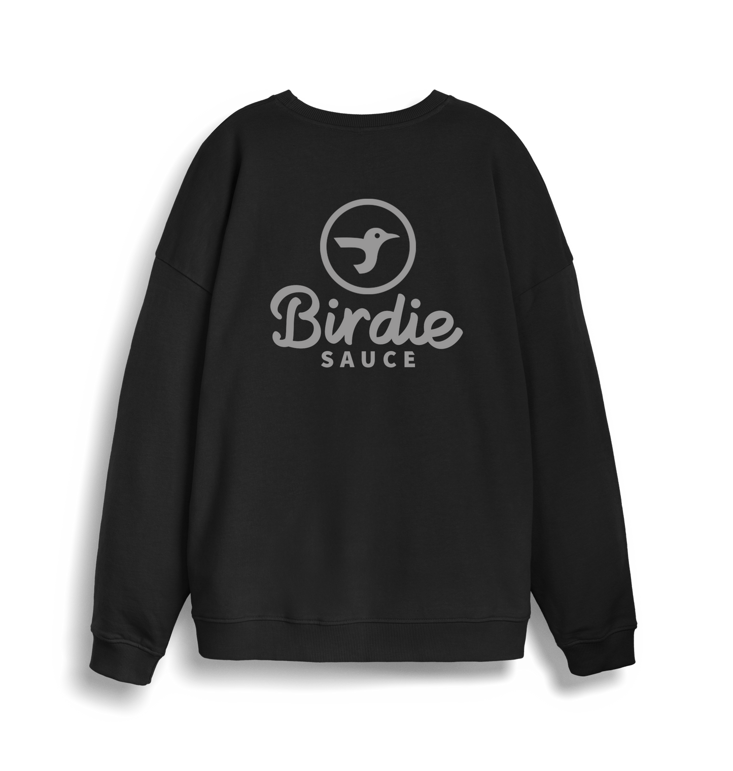 Black Printed Sweater Back