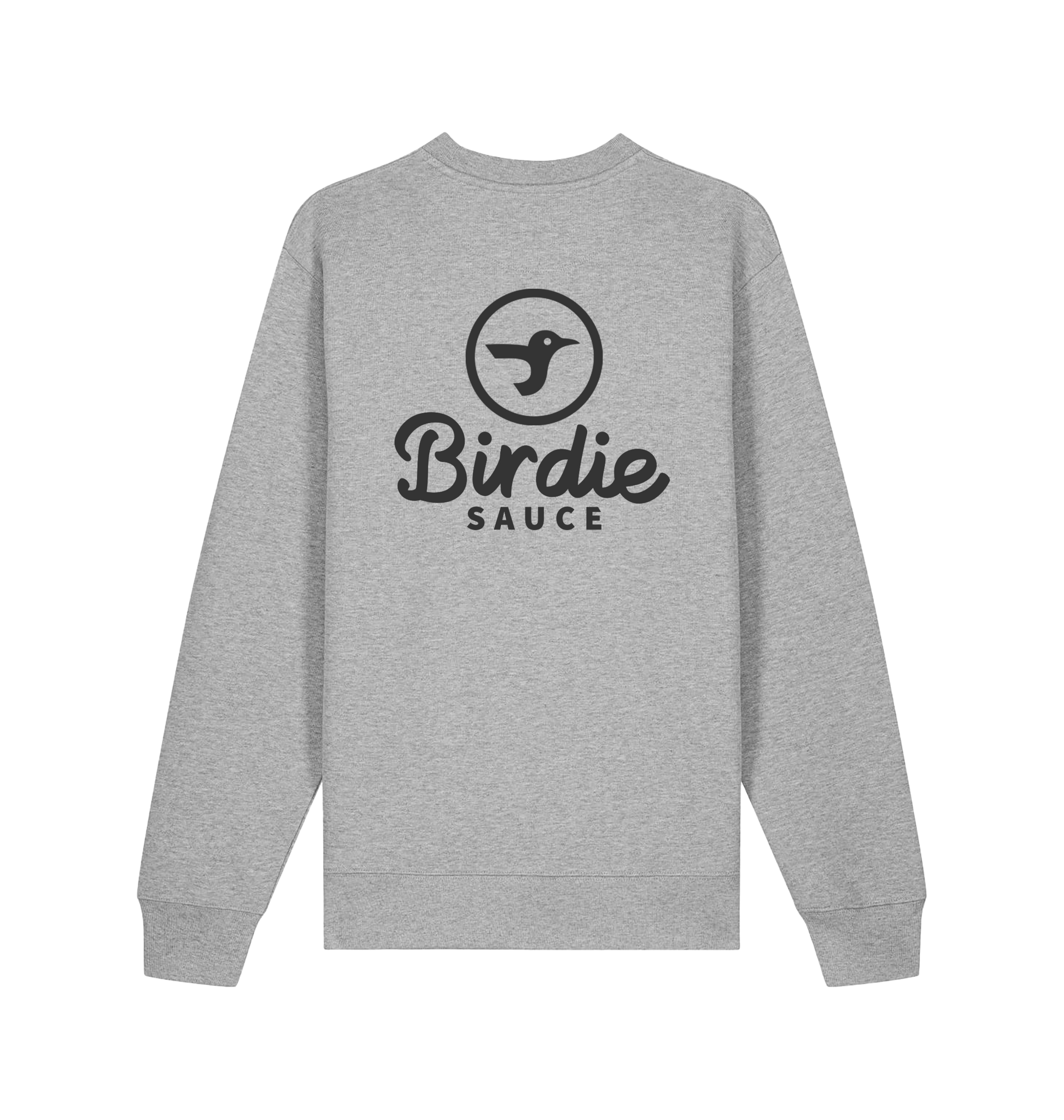 Heather Grey Printed Sweater Back