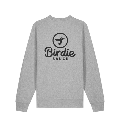 Heather Grey Printed Sweater Back