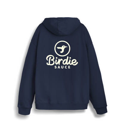 French Navy Printed Sweater Back