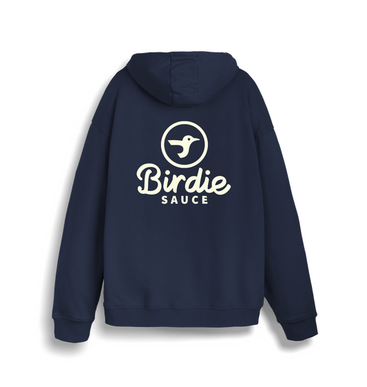 French Navy Printed Sweater Back