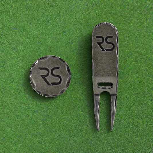 RS PREMIUM DOUBLE SIDED BALL MARKER & PITCH FORK