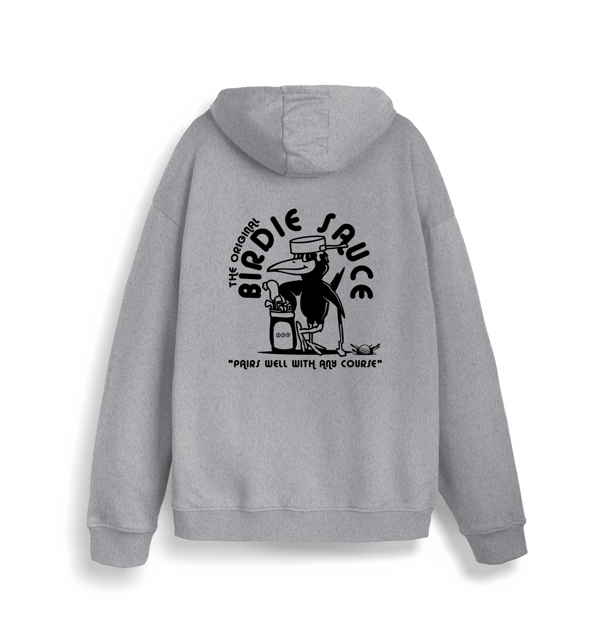 Heather Grey Printed Sweater Back