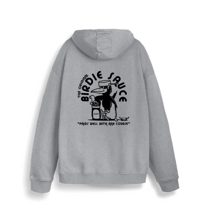 Heather Grey Printed Sweater Back