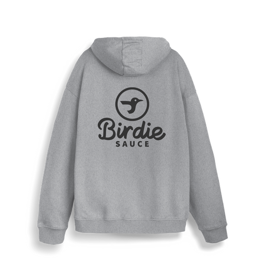 Heather Grey Printed Sweater Back
