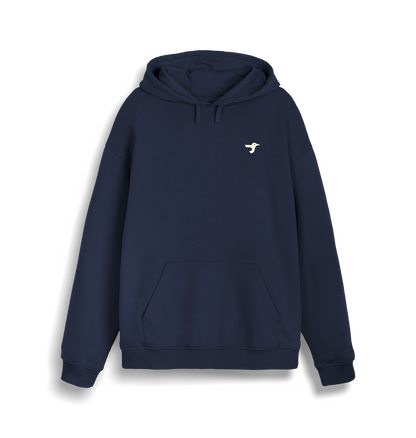 French Navy Printed Sweater Front